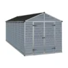 8x16ft Palram SkyLight Dark Grey Apex Shed
