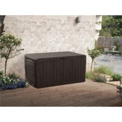 Keter Marvel Plus Outdoor Garden Storage Box 270L - Brown -Garantia Sales Store 12808515 1794900060806534