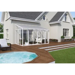 Palram Canopia Sanremo 10 X 14ft Conservatory - White -Garantia Sales Store 12810862 6094833199766799