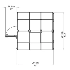 Palram 6 X 6ft Canopia Eco Grow Greenhouse - Green 15 Palram 6 X 6ft Canopia Eco Grow Greenhouse - Green -Garantia Sales Store 12810863 1644833197223081