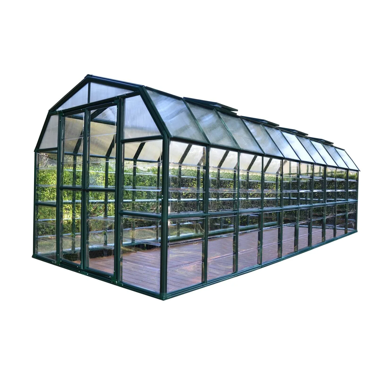 Palram 8 X 20ft Canopia Grand Gardener Greenhouse - Green 1 Palram 8 X 20ft Canopia Grand Gardener Greenhouse - Green