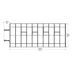Palram 8 X 20ft Canopia Grand Gardener Greenhouse - Green 18 Palram 8 X 20ft Canopia Grand Gardener Greenhouse - Green -Garantia Sales Store 12810865 3834833196591629