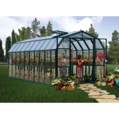 Palram 8 X 20ft Canopia Grand Gardener Greenhouse - Green 12 Palram 8 X 20ft Canopia Grand Gardener Greenhouse - Green -Garantia Sales Store 12810865 6604833196180521