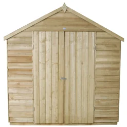 7x5ft Forest Natural Timber Overlap Apex Pressure Treated Wooden Shed -Garantia Sales Store 12810891 1054833194568558