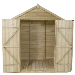 7x5ft Forest Natural Timber Overlap Apex Pressure Treated Wooden Shed -Garantia Sales Store 12810891 1934833194379792
