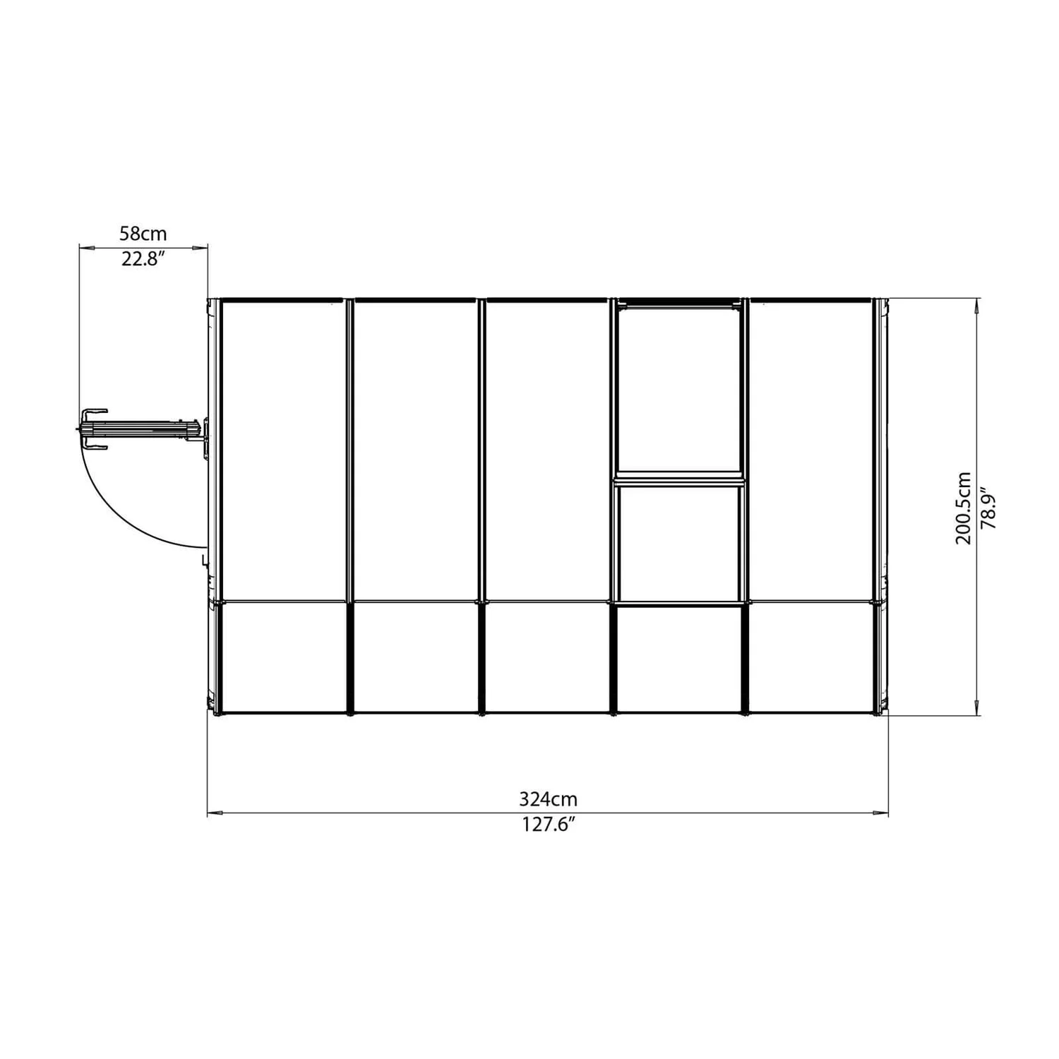 Palram 6 X 10 Ft Canopia Clear Sun Room 5 Palram 6 X 10 Ft Canopia Clear Sun Room - Image 5