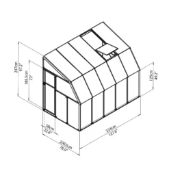 Palram 6 X 10 Ft Canopia Clear Sun Room 8 Palram 6 X 10 Ft Canopia Clear Sun Room -Garantia Sales Store 12810964 9044833201292347