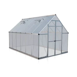 Palram 8 X 12ft Canopia Essence Greenhouse - Silver -Garantia Sales Store 12810970 1234833196494225