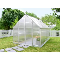 Palram 8 X 12ft Canopia Essence Greenhouse - Silver -Garantia Sales Store 12810970 2824833196568469