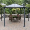 Palram - Canopia Monaco Hexagonal Garden Gazebo Grey