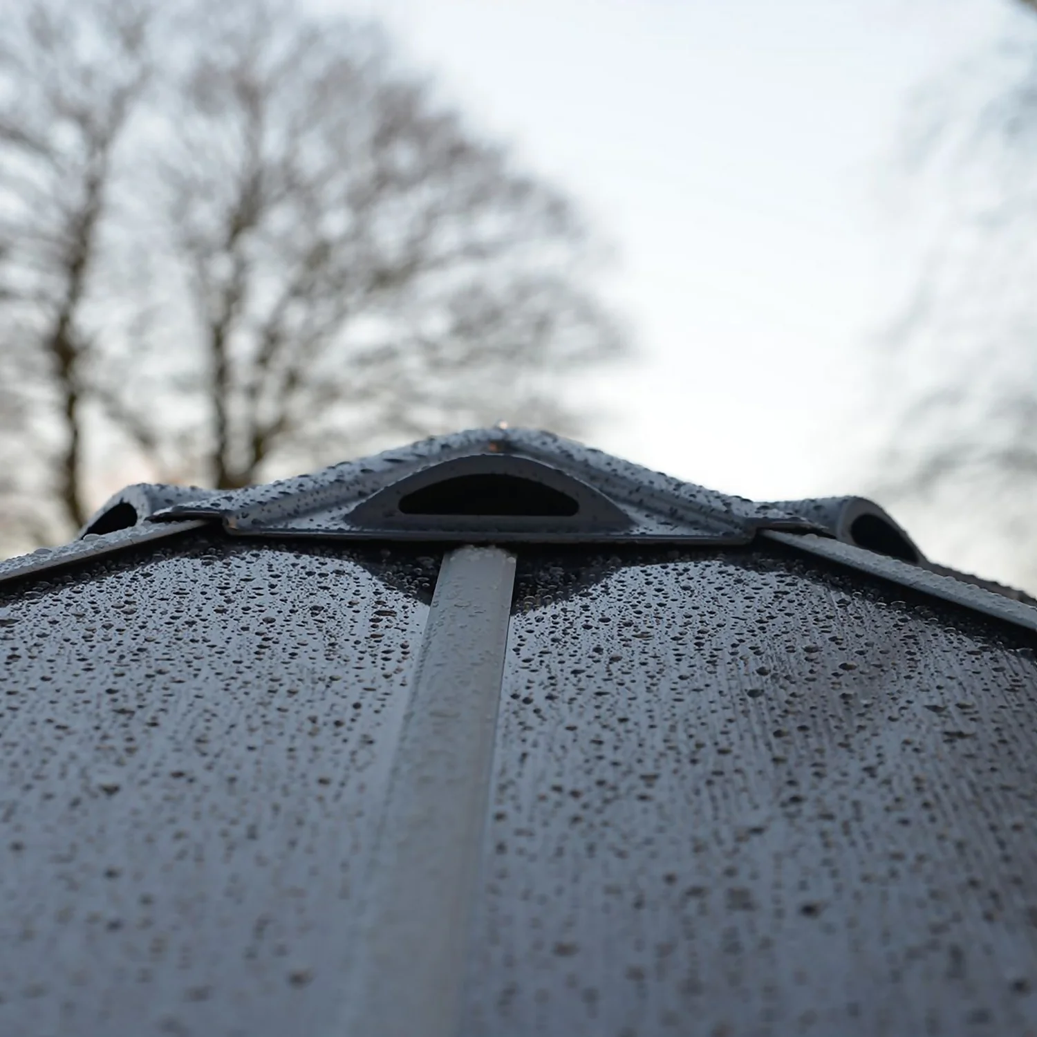 Palram - Canopia Monaco Hexagonal Garden Gazebo Grey 7 Palram - Canopia Monaco Hexagonal Garden Gazebo Grey - Image 7