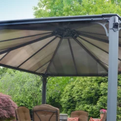 Palram - Canopia Monaco Hexagonal Garden Gazebo Grey 14 Palram - Canopia Monaco Hexagonal Garden Gazebo Grey -Garantia Sales Store 12810973 6544924172961429