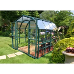 Palram 8 X 8ft Canopia Grand Gardener Greenhouse - Green 13 Palram 8 X 8ft Canopia Grand Gardener Greenhouse - Green -Garantia Sales Store 12810982 1384833199979265
