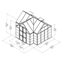 Palram - Canopia Victory Orangery Garden Chalet 19 Palram - Canopia Victory Orangery Garden Chalet -Garantia Sales Store 12811090 1464833201783420