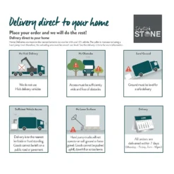 Stylish Stone Wave Top Edging 600mm - Gold (Full Pack) -Garantia Sales Store 12812926 9844957309749909