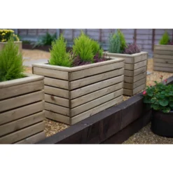 Forest Garden Wooden Linear Double Planter 10 Forest Garden Wooden Linear Double Planter -Garantia Sales Store 12814339 1414832957039523