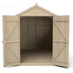 Forest 10 X 6ft Overlap Pressure Treated Apex Shed - Double Door -incl. Installation -Garantia Sales Store 12814917 7584832992825602