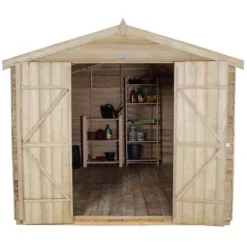 12x8ft Forest Wooden Overlap Pressure Treated Apex Shed -incl. Installation -Garantia Sales Store 12815043 1934845697615512