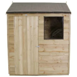 6x4ft Forest Wooden Overlap Pressure Treated Reverse Apex Shed -incl. Installation -Garantia Sales Store 12815051 1424846118501154