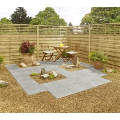 Stylish Stone Hereford Paving Riven 450 X 450mm - Grey