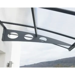 Palram - Canopia Canopy Herald 4460 Grey Clear -Garantia Sales Store 12821845 1474833173686092