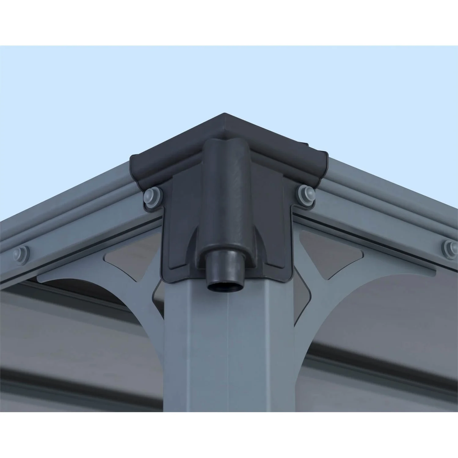 Palram - Canopia Milano 3000 Garden Gazebo Grey Bronze 2 Palram - Canopia Milano 3000 Garden Gazebo Grey Bronze - Image 2