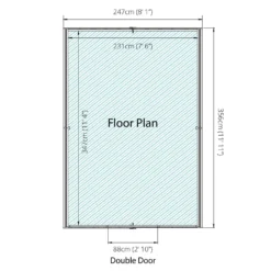 Mercia 12 X 8ft Overlap Apex Windowless Shed -Garantia Sales Store 12822437 1724833224138472