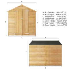 Mercia 10 X 6ft Overlap Apex Windowless Shed - Installation Included -Garantia Sales Store 12822596 1465051417300649