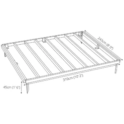 Mercia 10x8ft Pressure Treated Wooden Shed Base - Installation Included -Garantia Sales Store 12822610 1024832958709059