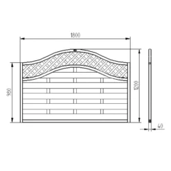 Forest Prague Fence Panel - 4ft - Pack Of 5 7 Forest Prague Fence Panel - 4ft - Pack Of 5 -Garantia Sales Store 12823085 1714833217669890