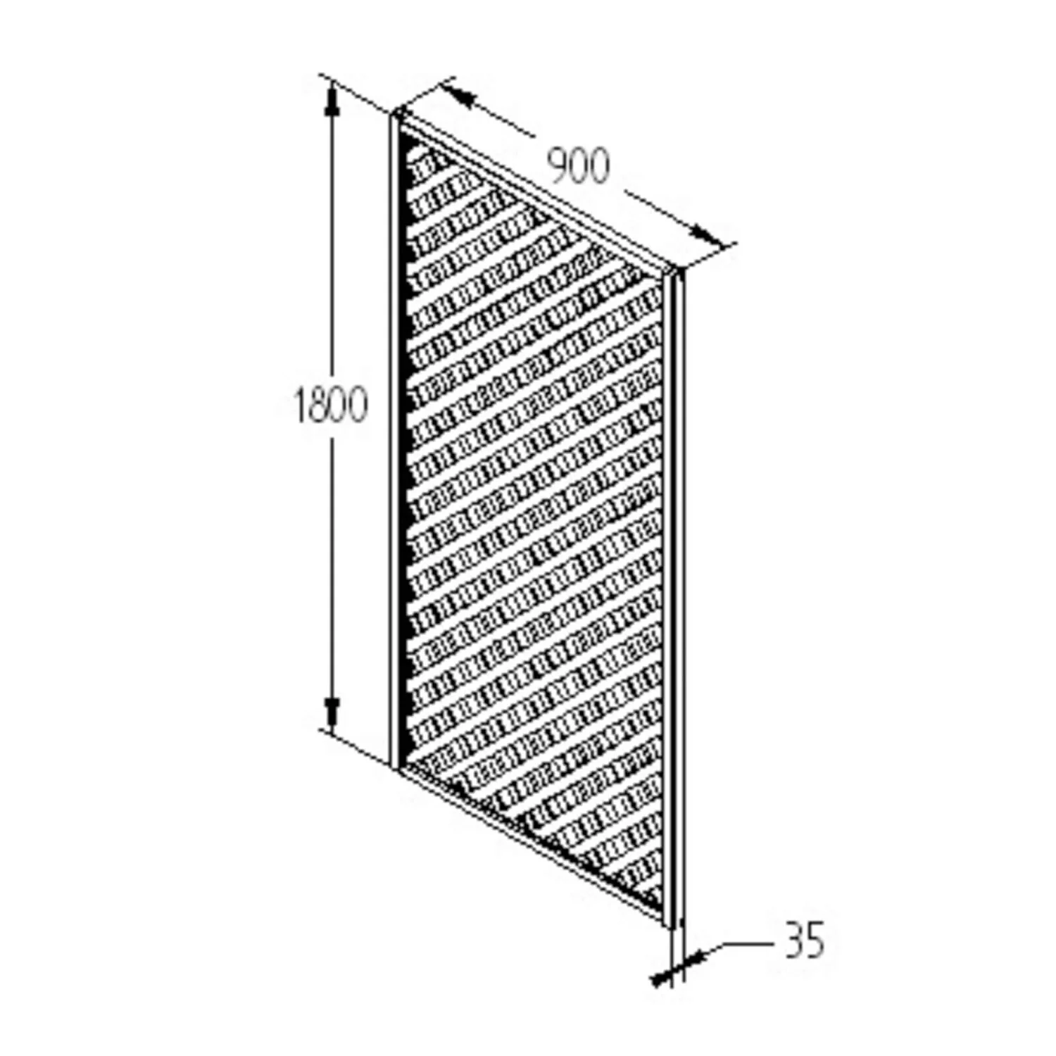 90cm Rosemore Lattice Trellis 5 Pack 4 90cm Rosemore Lattice Trellis 5 Pack - Image 4