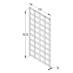 Heavy Duty Trellis - 91cm - Pack Of 5 -Garantia Sales Store 12823563 5834833218557005