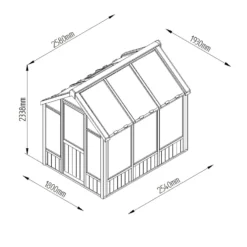 Forest 8 X 6ft Vale Greenhouse - Installation Included -Garantia Sales Store 12823847 2014833220534713
