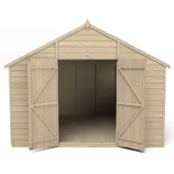 Forest 10 X 10ft Overlap Pressure Treated Double Door Apex Shed -Garantia Sales Store 12823849 8134833219116049