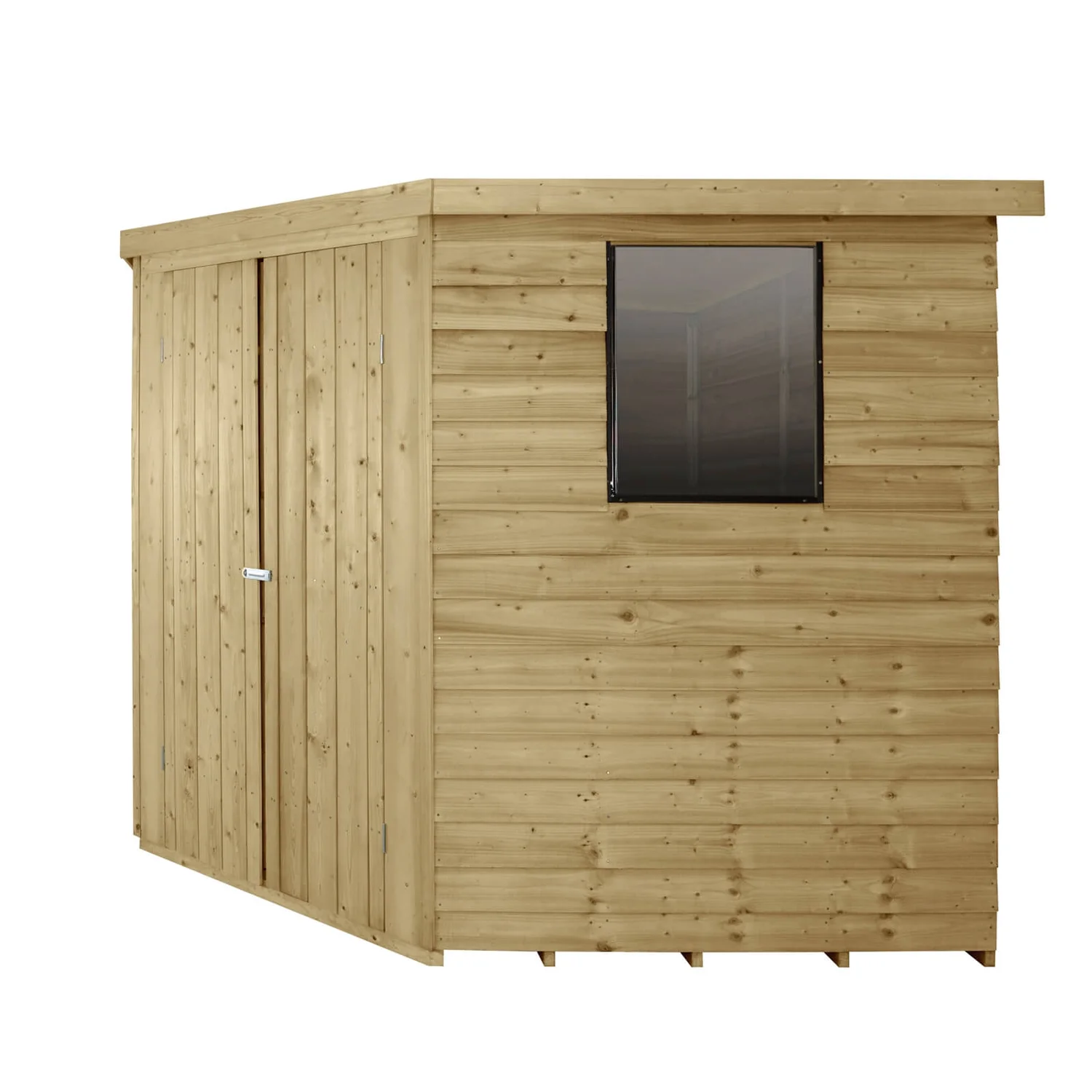 8x8ft Forest Overlap Pressure Treated Corner Shed -incl. Installation 2 8x8ft Forest Overlap Pressure Treated Corner Shed -incl. Installation - Image 2