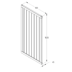 Vertical Tongue & Groove Gate - 6ft -Garantia Sales Store 12824340 3574833222703884
