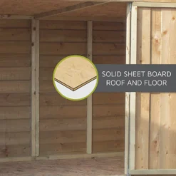 Mercia 6 X 3ft Overlap Pent Bike Shed - Incl. Installation -Garantia Sales Store 12825544 5934989186503271