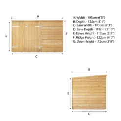 Mercia 6 X 4ft Overlap Pent Bike Shed - Incl. Installation -Garantia Sales Store 12825547 1374989186850584