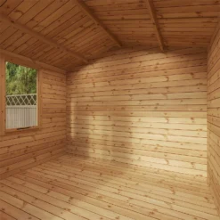 Mercia (Installation Included) 3.3x3.4m Sherwood 19mm Log Cabin -Garantia Sales Store 12825715 1914833219609777