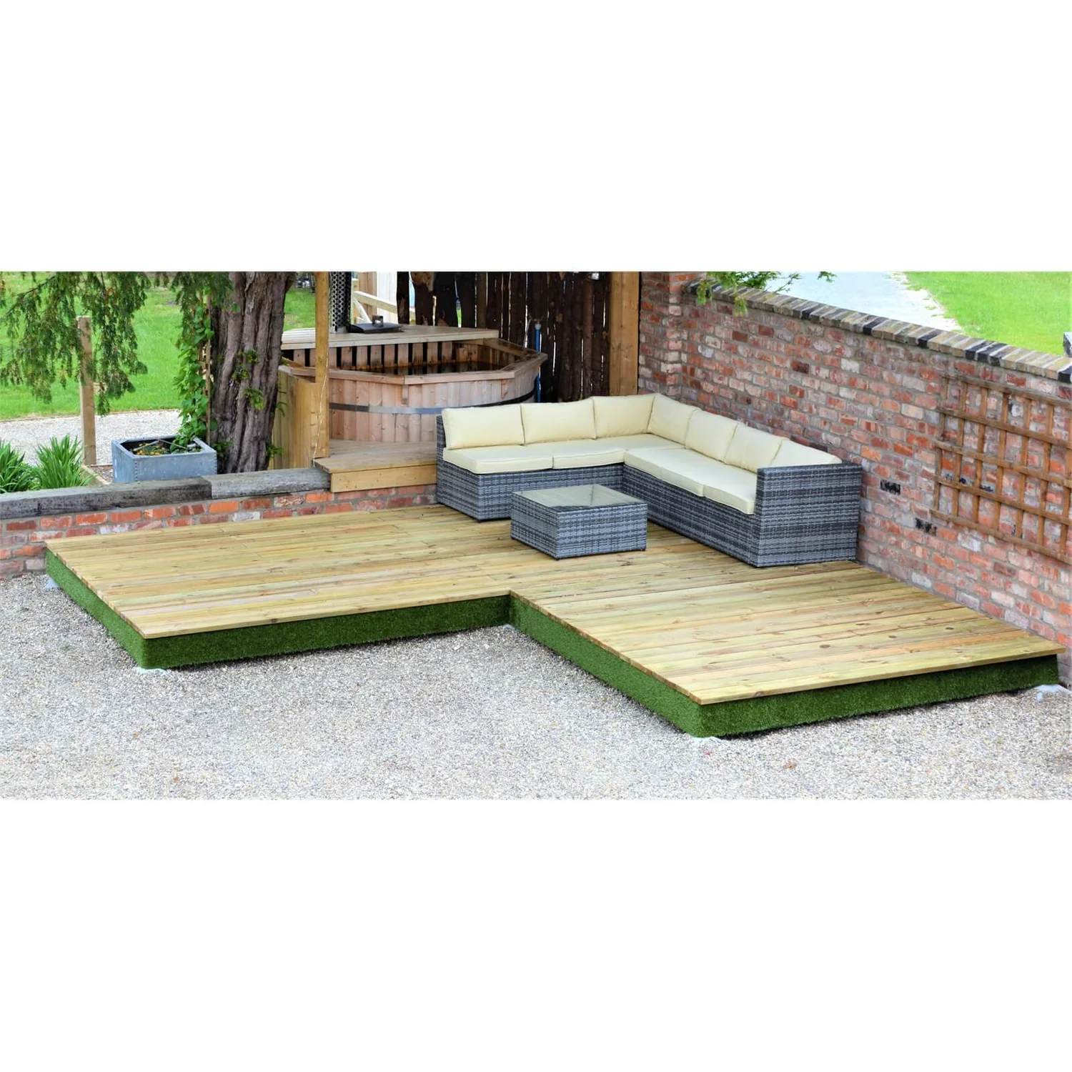 None Swift Deck Complete Decking Kit - Corner - 4.75 X 4.7m 9 None Swift Deck Complete Decking Kit - Corner - 4.75 X 4.7m - Image 9
