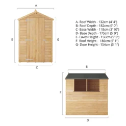 Mercia 6 X 4ft Overlap Apex Shed - Incl. Installation -Garantia Sales Store 12827090 2145047801285269