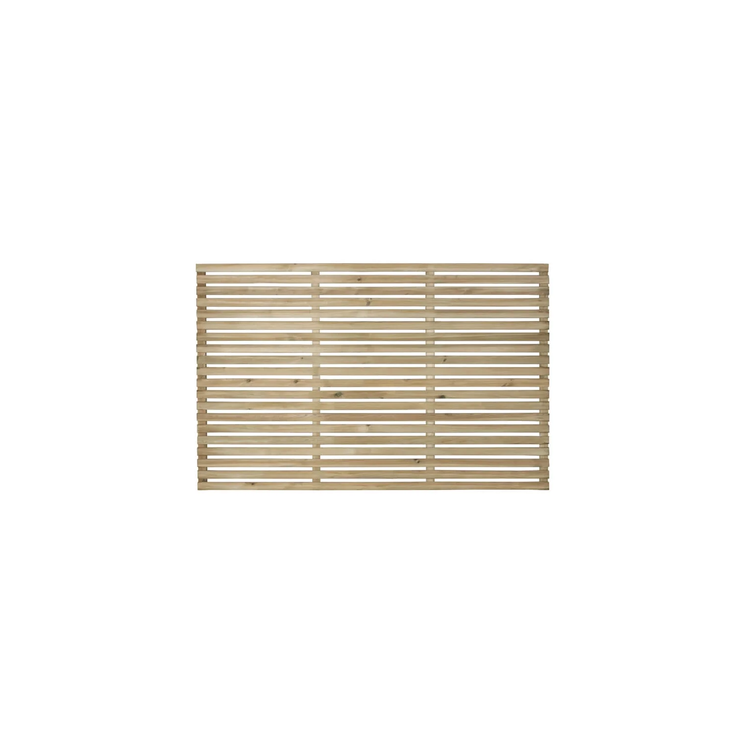 4ft Pressure Treated Contemporary Slatted Fence Panel - Pack Of 3 2 4ft Pressure Treated Contemporary Slatted Fence Panel - Pack Of 3 - Image 2