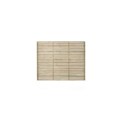 6ft X 5ft (1.8m X 1.5m) Pressure Treated Contemporary Slatted Fence Panel - Pack Of 4 -Garantia Sales Store 12832570 3014833199312560