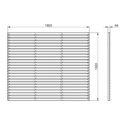 6ft X 5ft (1.8m X 1.5m) Pressure Treated Contemporary Slatted Fence Panel - Pack Of 5 7 6ft X 5ft (1.8m X 1.5m) Pressure Treated Contemporary Slatted Fence Panel - Pack Of 5 -Garantia Sales Store 12832571 8844833200605908