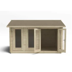 Chiltern 4.0m X 3.0m Log Cabin Single Glazed 24kg Felt, No Underlay -Garantia Sales Store 12832758 1634833200458731