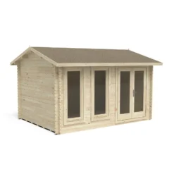 Chiltern 4.0m X 3.0m Log Cabin Double Glazed 34kg Felt, Plus Underlay