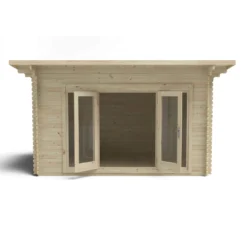 Melbury 4.0m X 3.0m Log Cabin Single Glazed 24kg Polyester Felt, No Underlay -Garantia Sales Store 12832771 1374833196747167