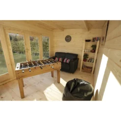 Melbury 4.0m X 3.0m Log Cabin Single Glazed 24kg Polyester Felt, No Underlay -Garantia Sales Store 12832771 1794833196947087