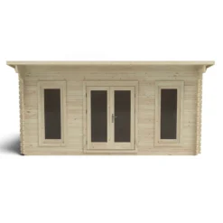 Forest Mendip 5.0m X 4.0m Log Cabin Double Glazed, 24kg Polyester Felt, No Underlay -Garantia Sales Store 12832782 2514833195850992