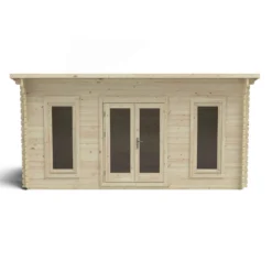 Forest Elmley 5.0m X 3.0m Log Cabin Double Glazed 34kg Polyester Felt, Plus Underlay -Garantia Sales Store 12832787 1224833196497162